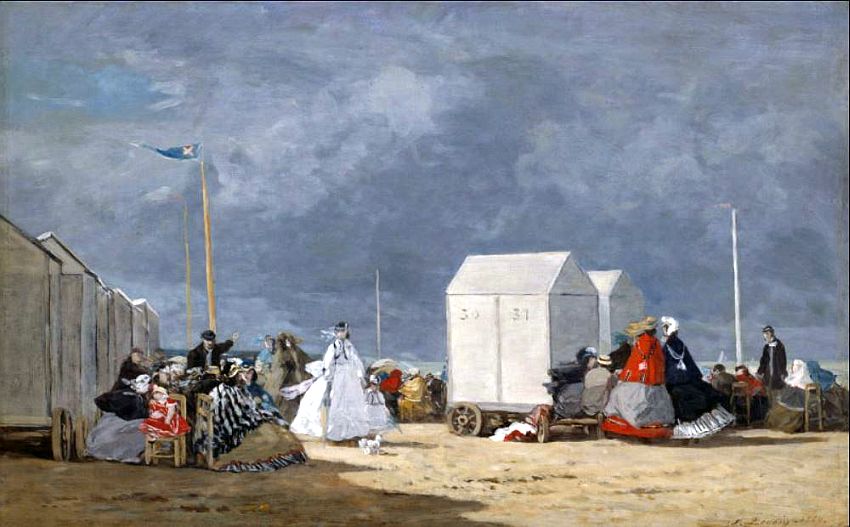 Proches de la temp&ecirc;te par Eug&egrave;ne Boudin