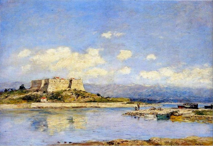 Antibes, le fort Carr&eacute;  par Eug&egrave;ne Boudin