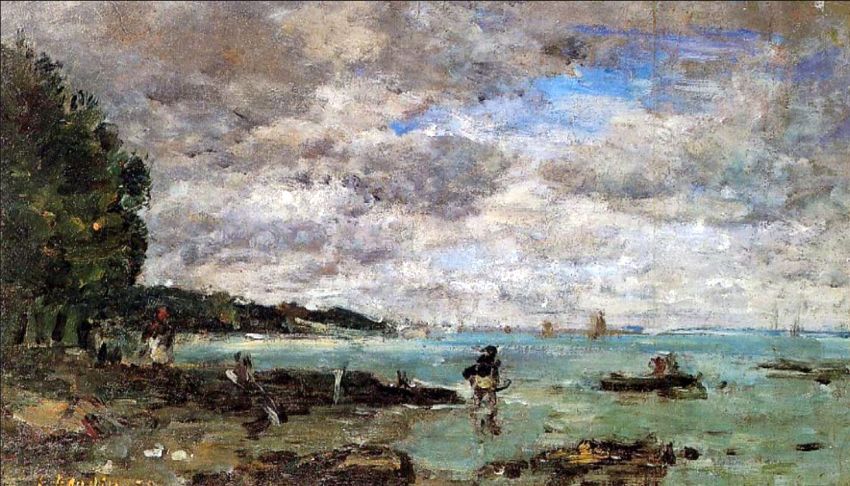 La c&ocirc;te de Ploougastel  par Eug&egrave;ne Boudin