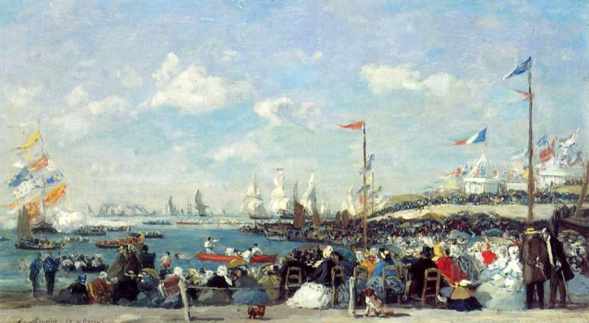 Le Havre, r&eacute;gate  par Eug&egrave;ne Boudin