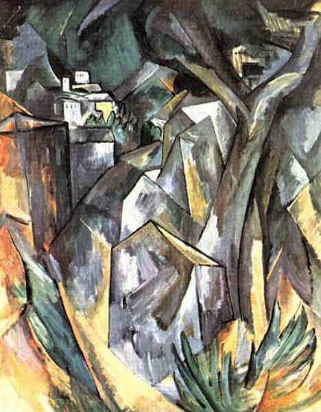 paysage a l'Estaque par Georges Braque