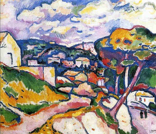 paysage a l'Estaque par Georges Braque