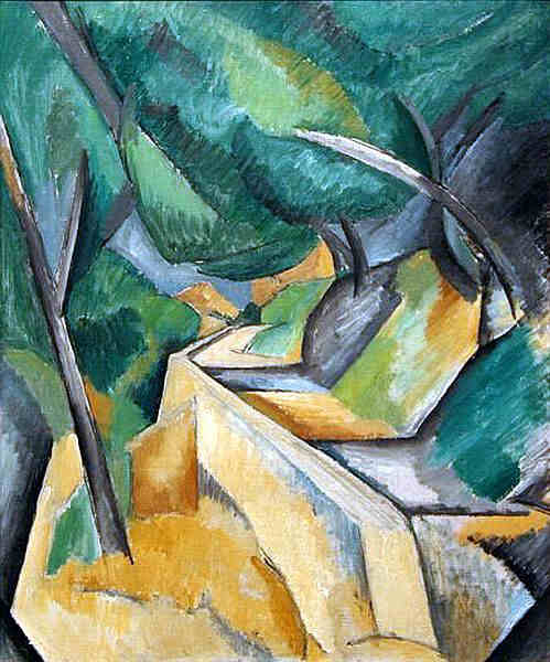 route pres de l'Estaque-par Georges Braque-1908