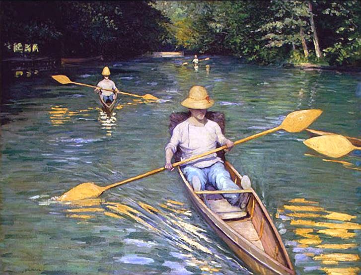 P&eacute;rissoires sur l'Yerres par Gustave Caillebotte