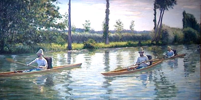 P&eacute;rissoires sur l'Yerres par Gustave Caillebotte