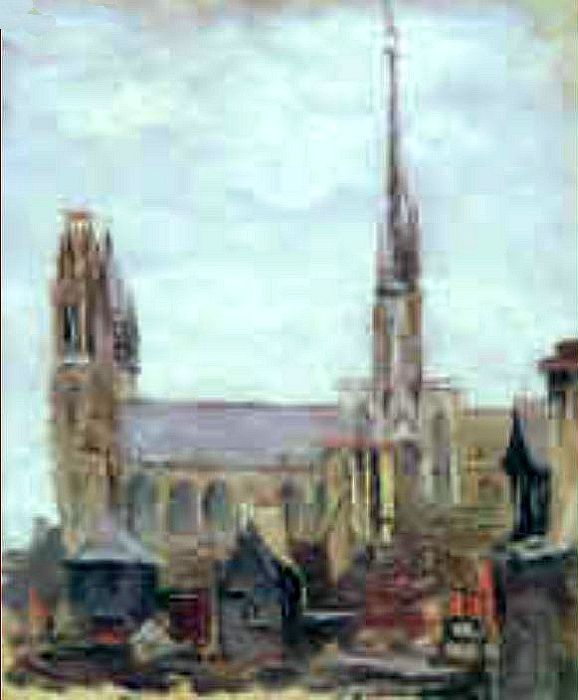 Cath&eacute;drale de Rouen  par Gustave Caillebotte
