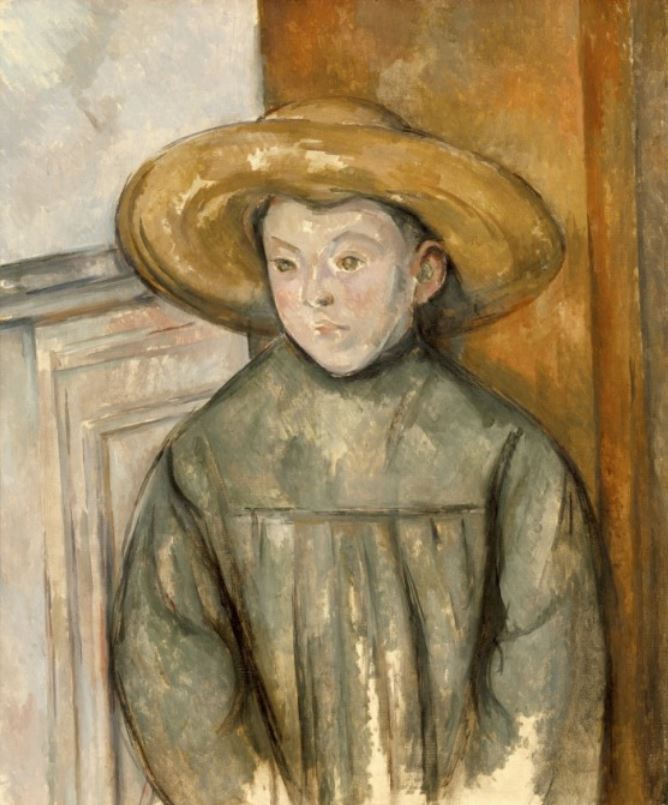 L'enfant au chapeau  par Paul C&eacute;zanne
