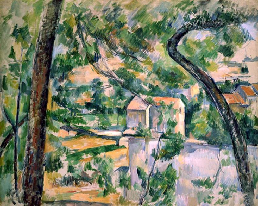L'arbre tordu par Paul C&eacute;zanne