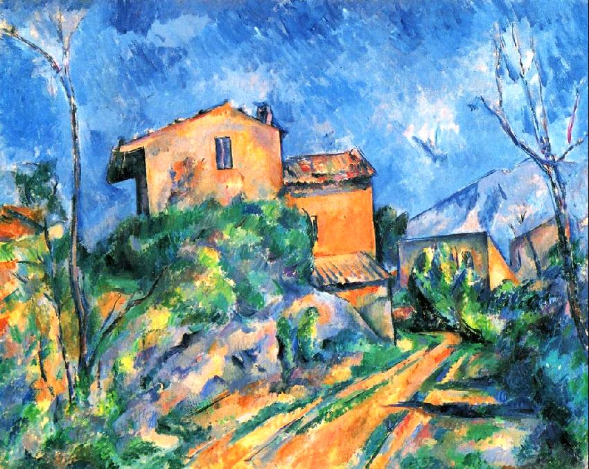 Maison Maria  sur le chemin vers le Chateau Noir par Paul C&eacute;zanne