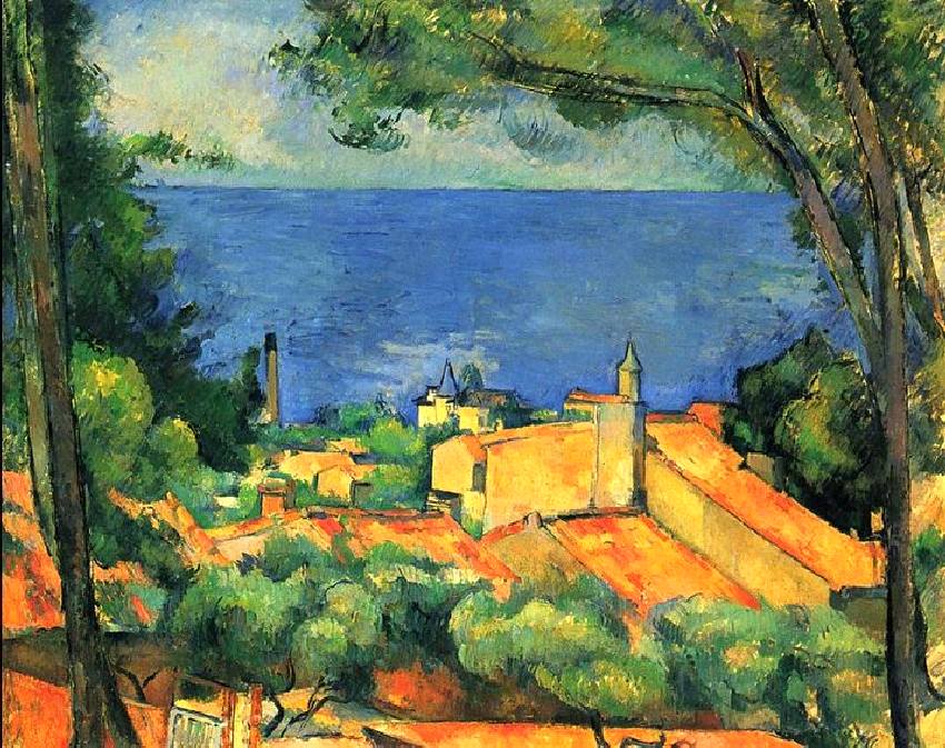 L'Estaque par Paul C&eacute;zanne