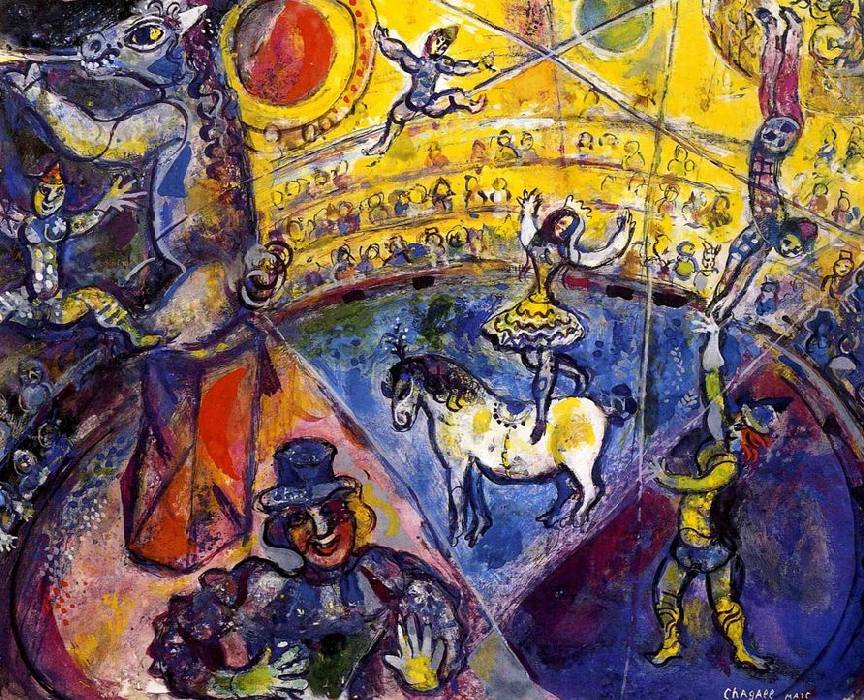 Le cheval de cirque par Marc Chagall