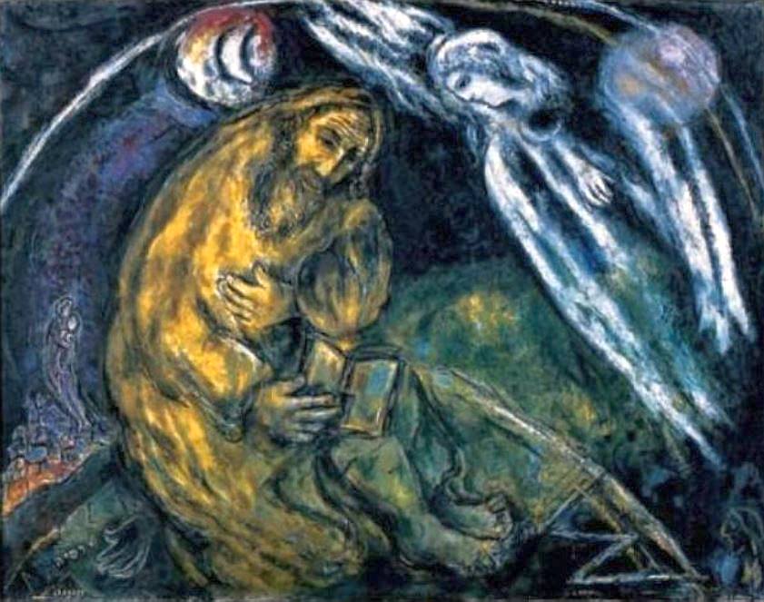 Le proph&egrave;te J&eacute;r&eacute;miah  par Marc Chagall