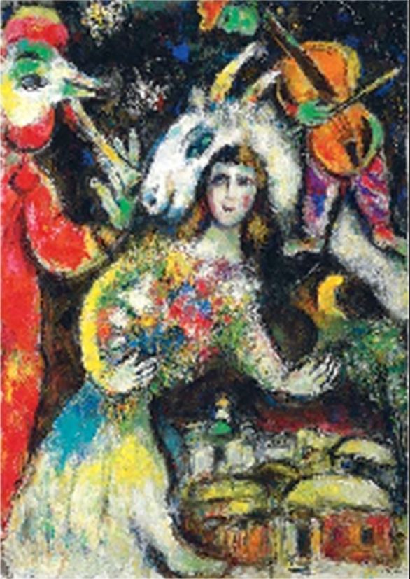l'hiver  par Marc Chagall 1966