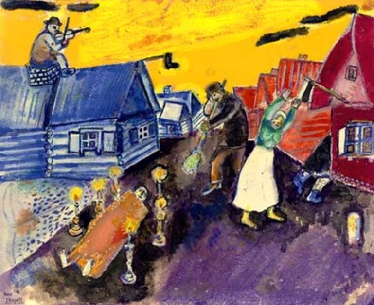 le mort par Marc Chagall