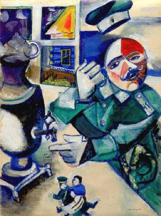 Le soldat boit par Marc Chagall