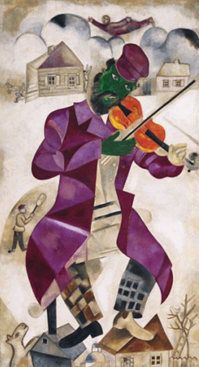 The  green fiddler - le violoniste vert par Marc Chagall