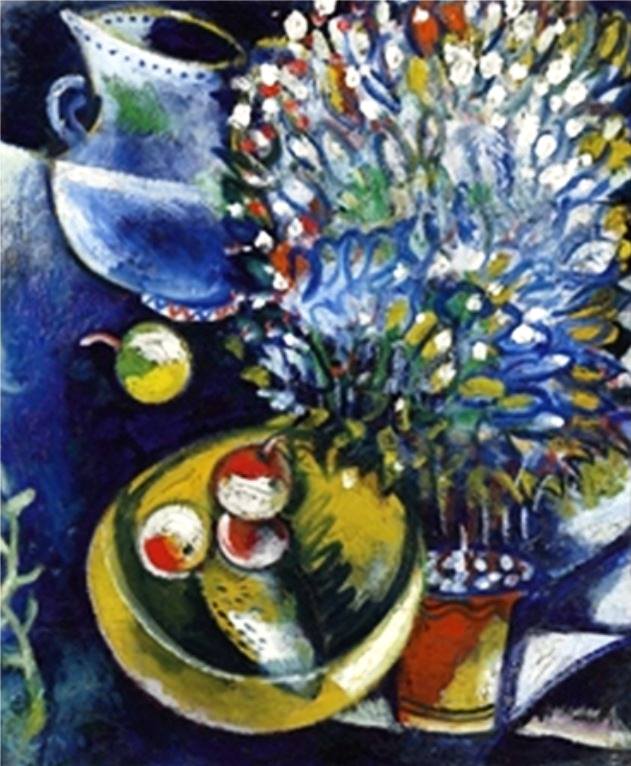 nature morte par Marc Chagall