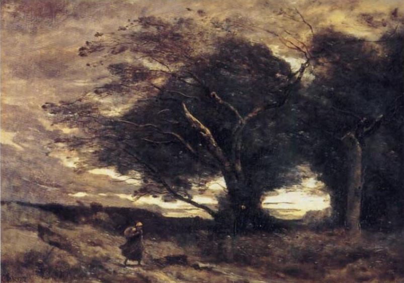 Le coup de vent par Camille Corot