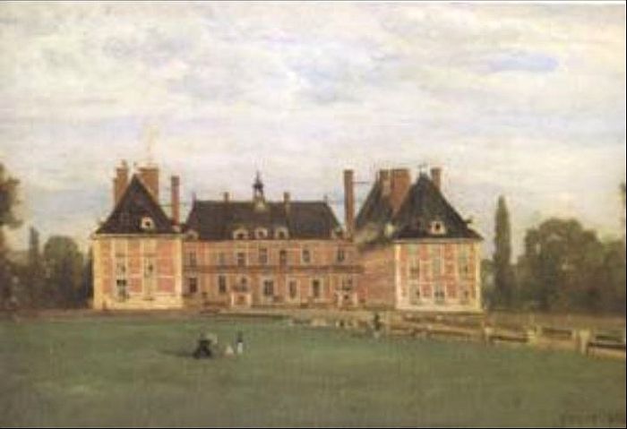 Rosny, le ch&acirc;teau de la  duchesse de Berry  par Camille Corot
