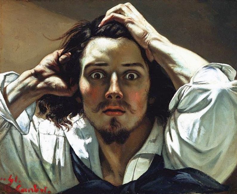 Le d&eacute;sesp&eacute;r&eacute; par Gustave Courbet