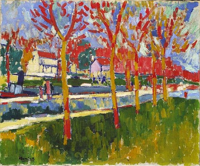 Les &eacute;cluses &agrave; Bougival par Maurice de Vlaminck