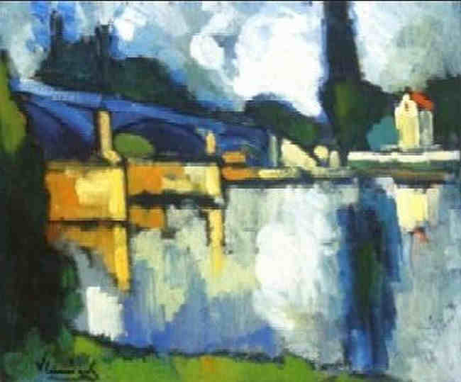 Le pont  &agrave; Chatou - Maurice de Vlaminck 