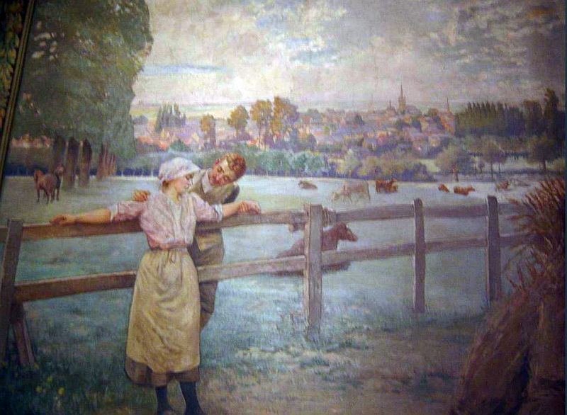 couple &agrave; Solesmes Delacroix