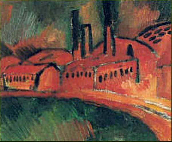 Usine &agrave; l'Estaque  par Roul Dufy