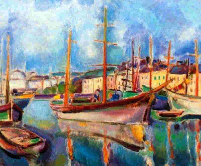 Le port du Havre  par Roul Dufy