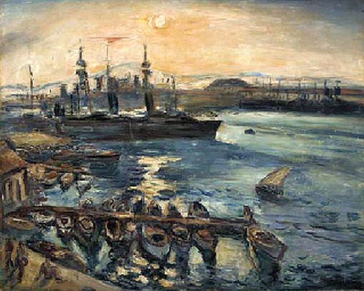 La rade de Toulon par Othon Friesz