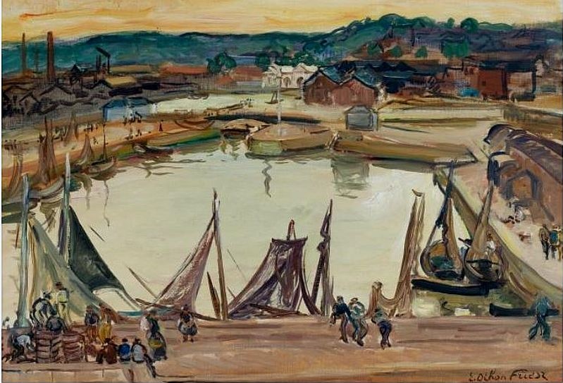 bassin d'Honfleur par Othon Friesz