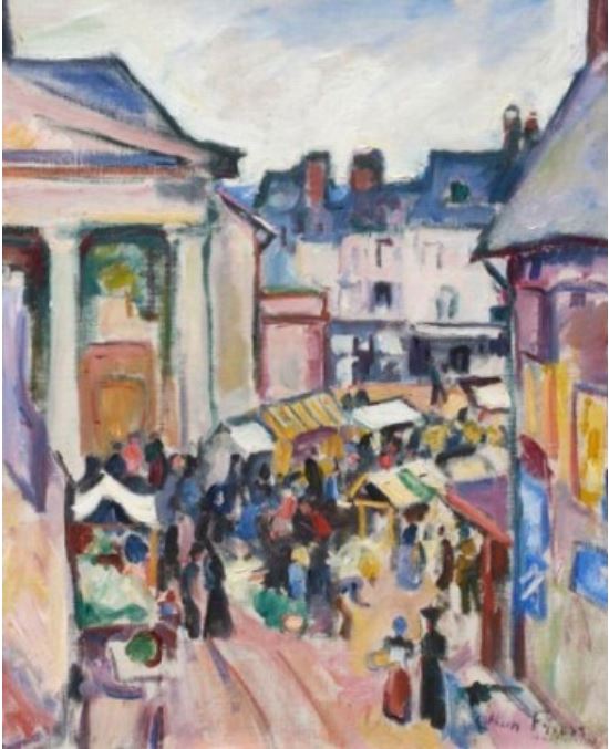 un dimanche &agrave; Honfleur Othon Friesz 