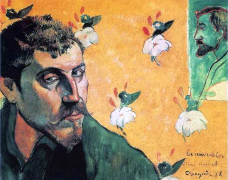 Autoportrait dit les Mis&eacute;rables  par Paul Gauguin