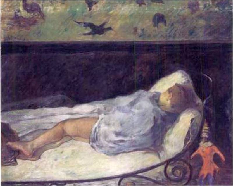 Le petit r&ecirc;veur  par Paul Gauguin