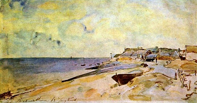 La plage de Ste-Adresse  par Jongkind