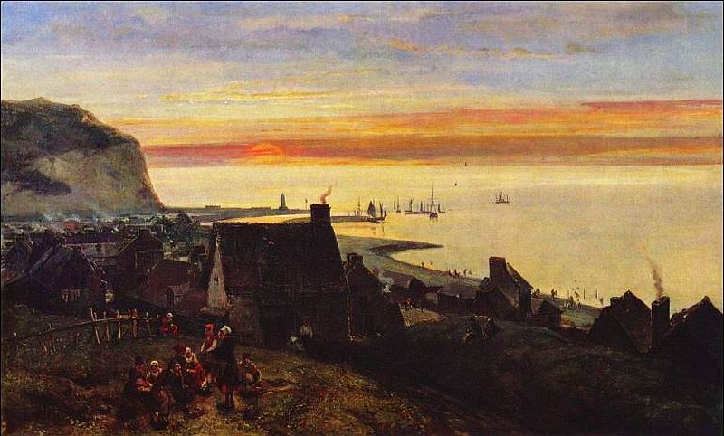 Port d'Etretat  par Jongkind