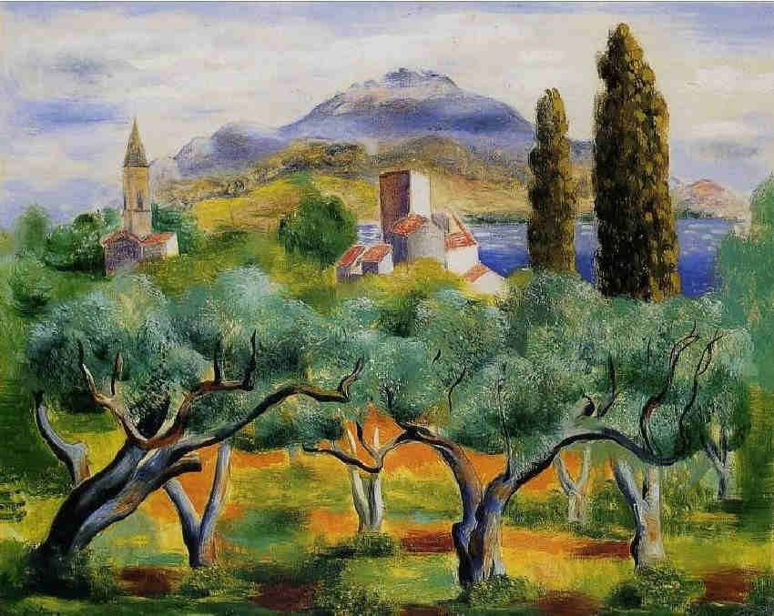 paysage de Sanary par Moise Kisling 