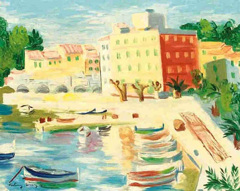 port de Sanary par Moise Kisling 1949.