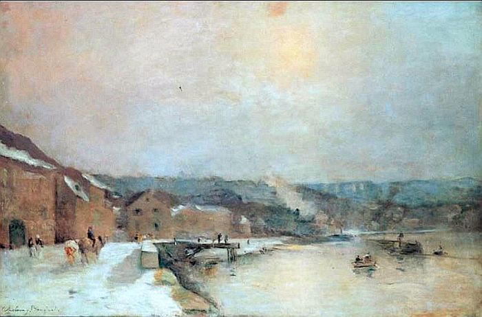 Bords de Seine &agrave; Bougival  par Albert Lebourg