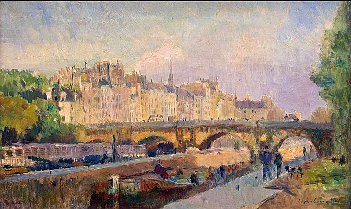 &auml;ris, le Pont Neuf par Albert Lebourg