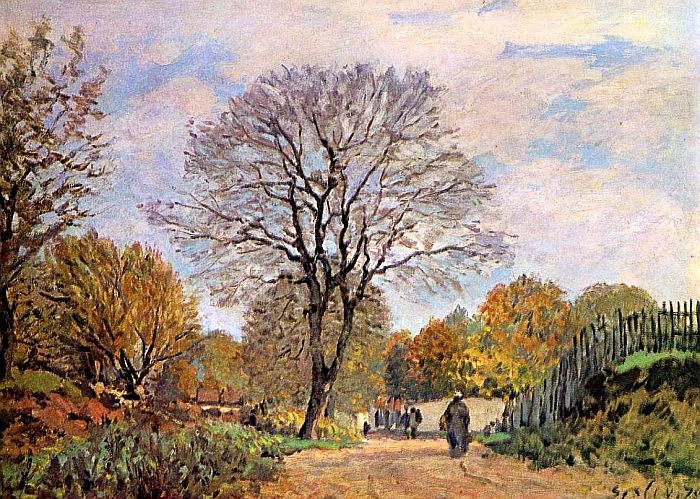 Une route en seine-et-Marne par Albert Lebourg