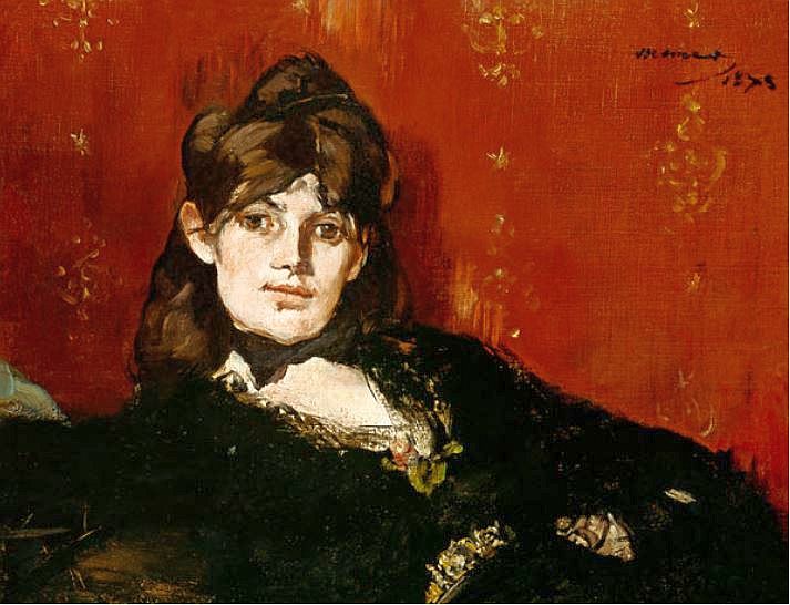 Berthe Morisot &eacute;tendue par Edouard Manet