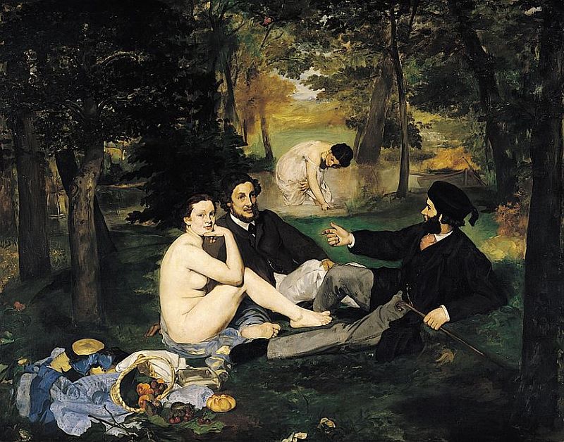 Le d&eacute;jeuner sur l'herbe par Edouard Manet
