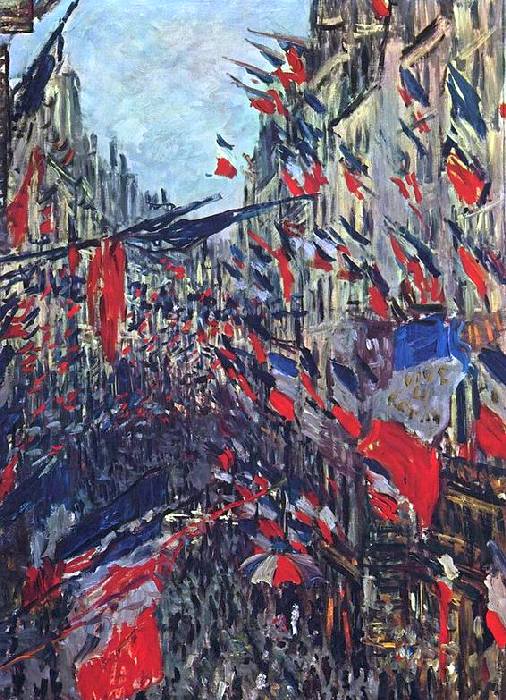 14 juillet  rue St-Denis par Claude  Monet