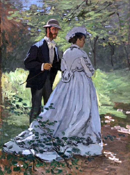 Bazille et Camille   par Claude Monet