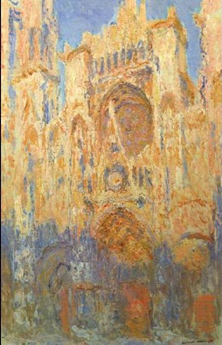 Cath&eacute;drale de Rouen, effet de soleil par Claude Monet