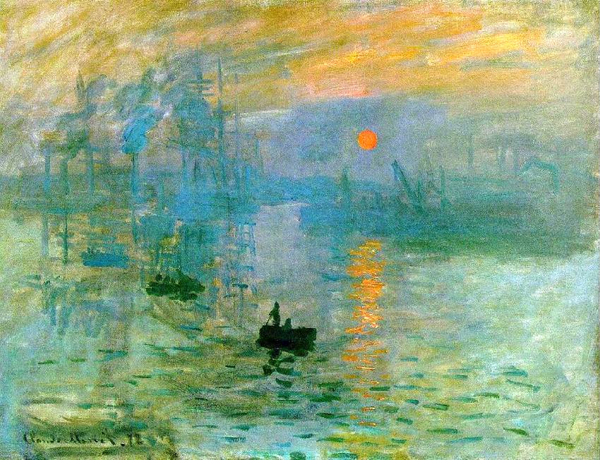 Impression soleil  levant par Claude monet