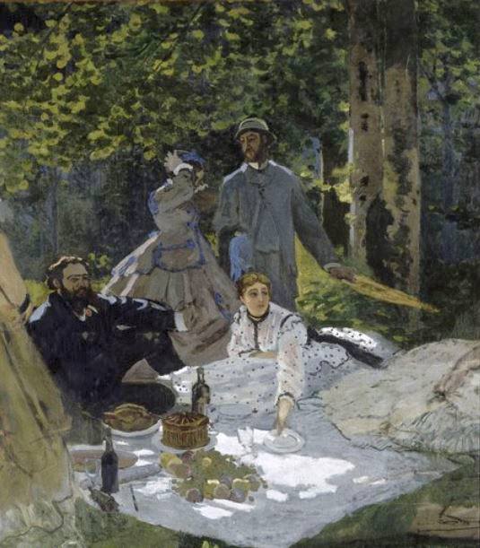 le d&eacute;jeuner  sur l'Herbe par Claude Monet