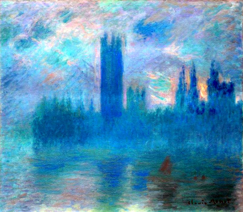 Le parlement de Londres par Claude Monet