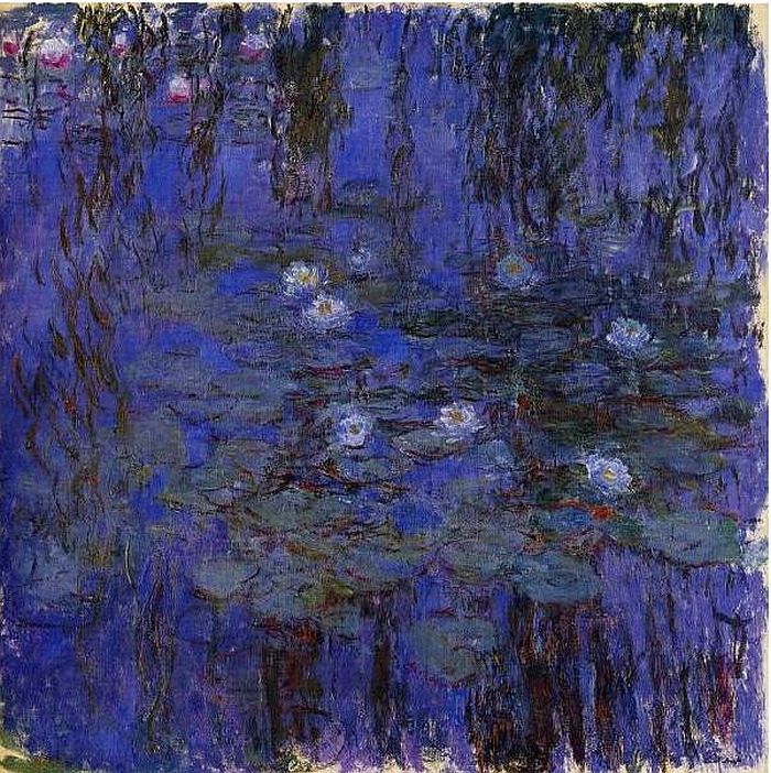 Les nymph&eacute;as pbleus ar Claude Monet